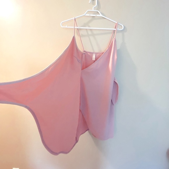 Blush Pink Wrap Dress -Blue Blush (size small) - Picture 3 of 4